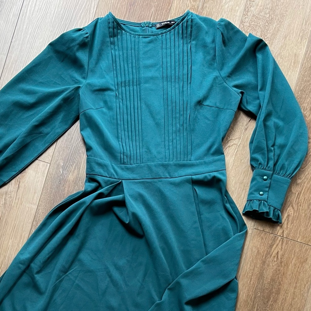 Green Ankle Length Dress